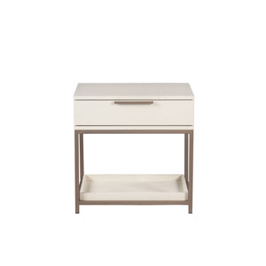 Rebel Nightstand Small - Champagne Gold - Cream