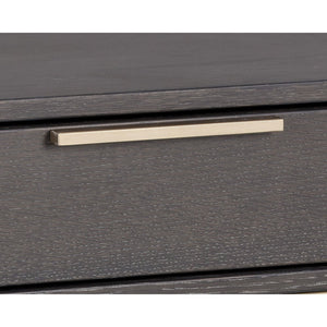 Rebel Nightstand Small - Gold - Charcoal Grey