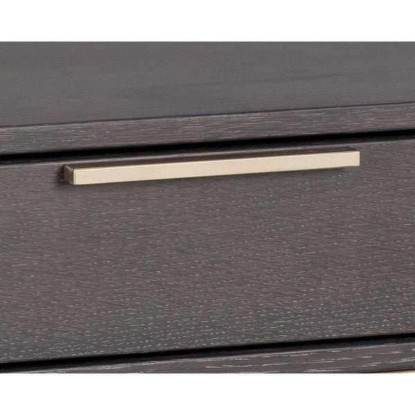 Rebel Nightstand Small - Gold - Charcoal Grey