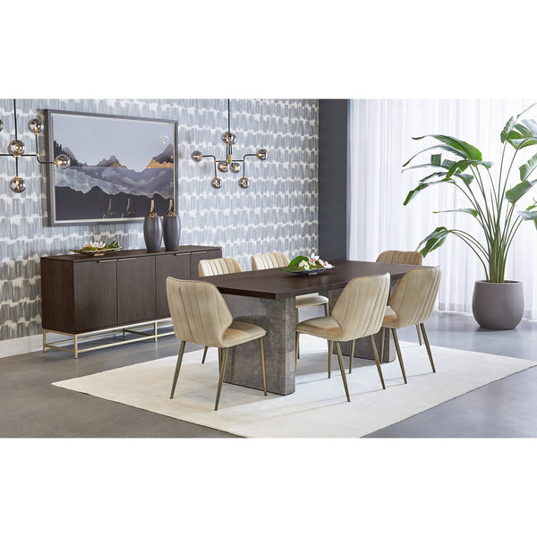 Rebel Sideboard Large - Gold - Charcoal Grey