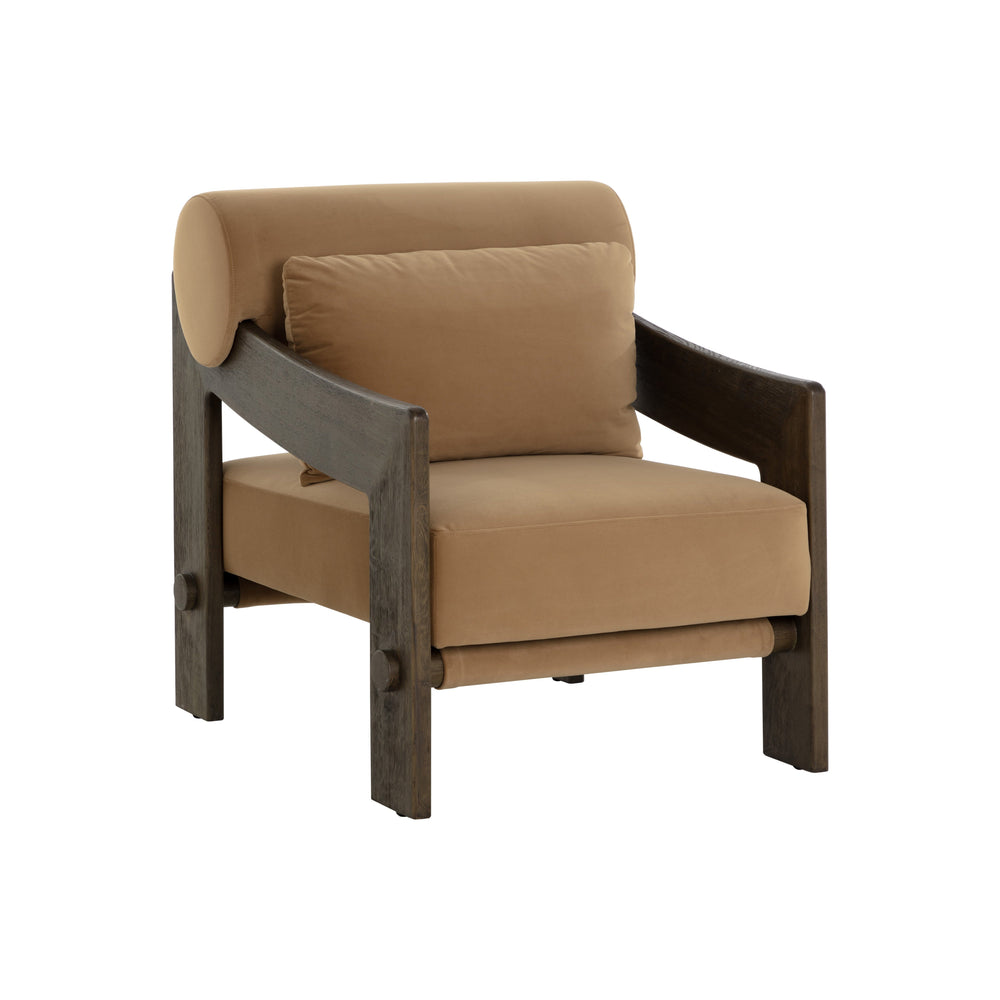 Reizo Lounge Chair - Distressed Brown - Kona Camel