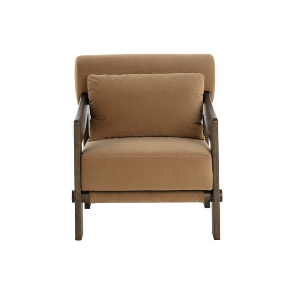 Reizo Lounge Chair - Distressed Brown - Kona Camel