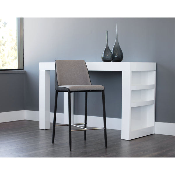Renee Counter Stool - Armour Grey / Dark Slate