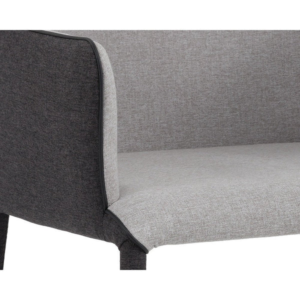 Renee Dining Armchair - Armour Grey / Dark Slate