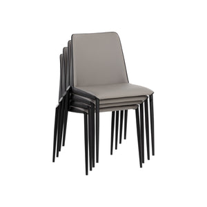 Renee Stackable Dining Chair - Black - Dillon Stratus / Dillon Black