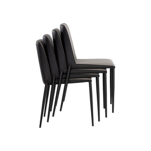 Renee Stackable Dining Chair - Black - Dillon Stratus / Dillon Black