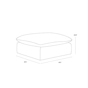 Reve Modular - Ottoman - Effie Linen