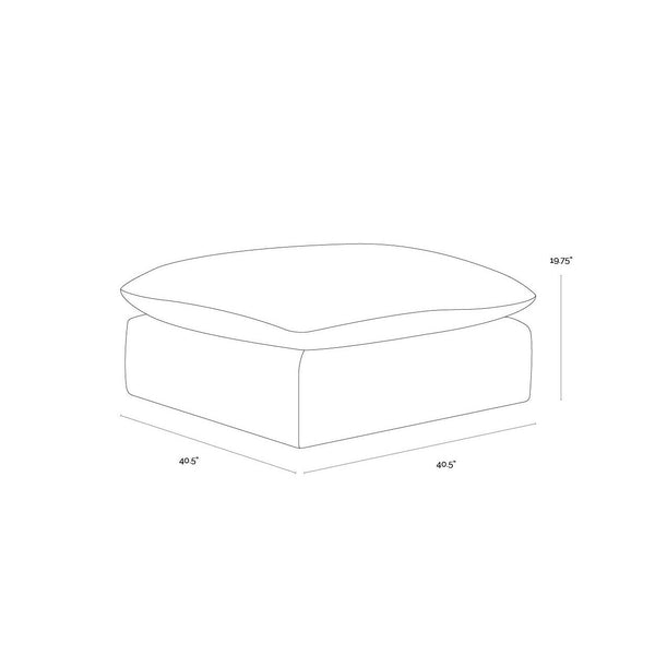 Reve Modular - Ottoman - Effie Linen