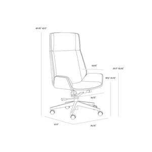 Rhett Office Chair - Dillon Black