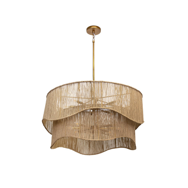 Rhine Chandelier - Natural Jute