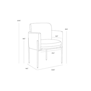 Richie Dining Armchair - Black - Danny Amber