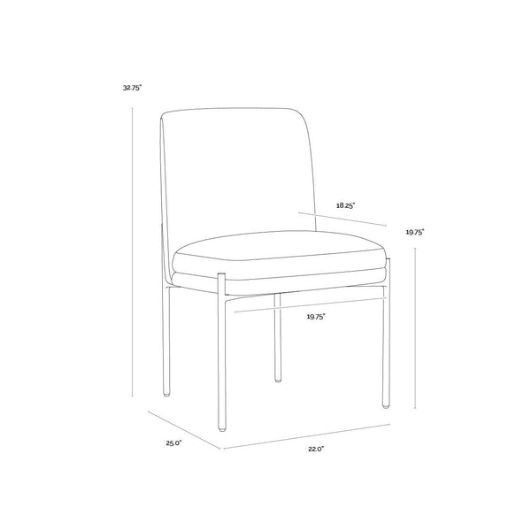 Richie Dining Chair - Black - Danny Ivory