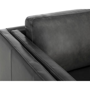 Richmond Armchair - Brentwood Charcoal Leather