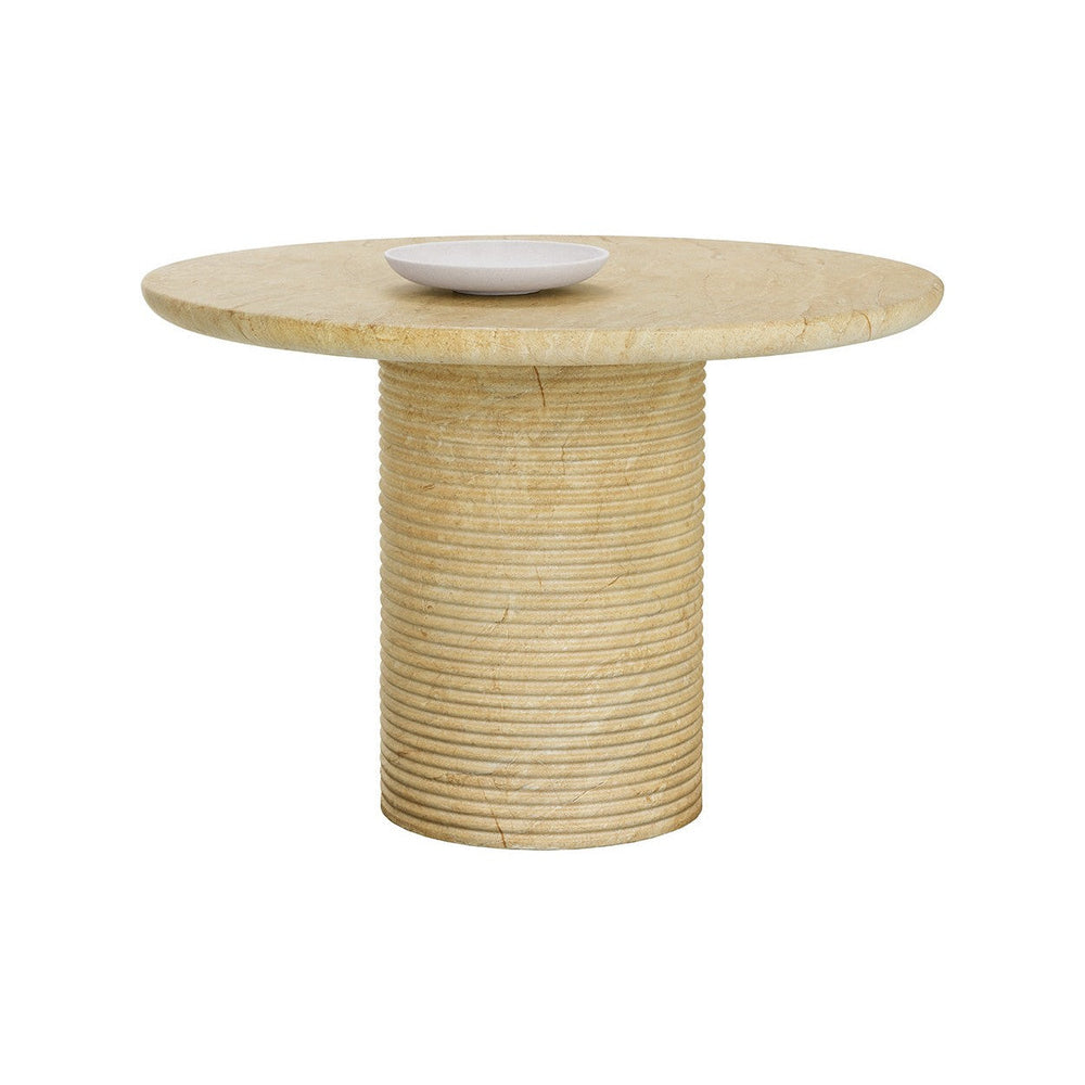 Riva Dining Table - Travertine Look - 43"