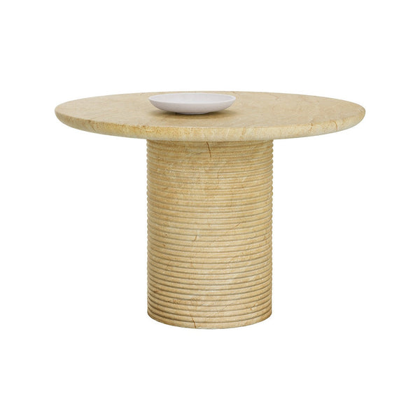 Riva Dining Table - Travertine Look - 43"