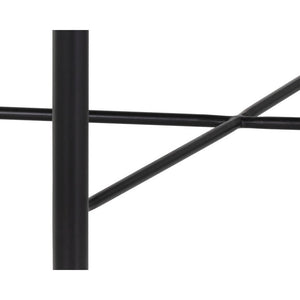 Riz Stool - Black Leather