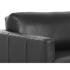 Rogers Sofa - Cortina Black Leather