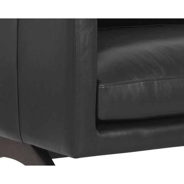 Rogers Sofa - Cortina Black Leather