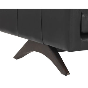 Rogers Sofa - Cortina Black Leather