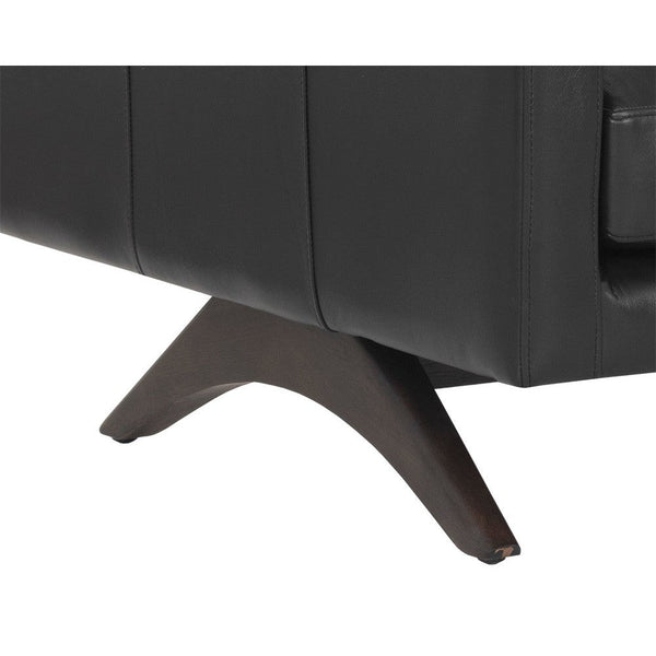 Rogers Sofa - Cortina Black Leather