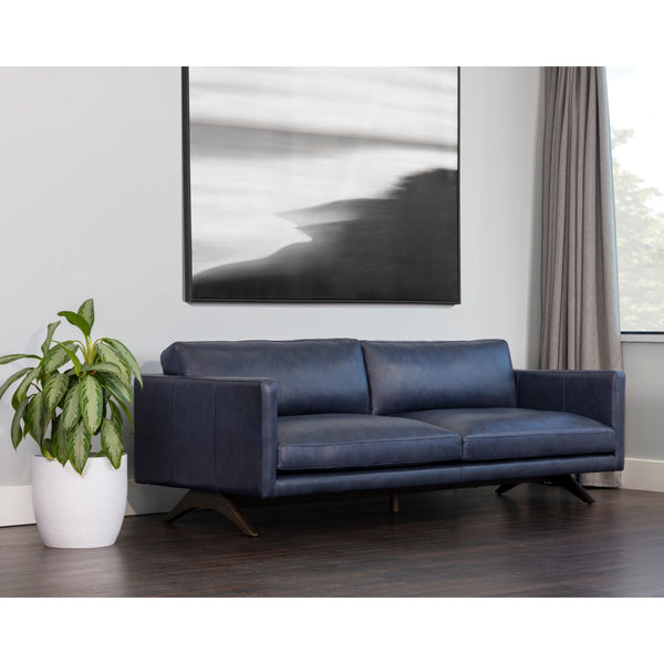 Rogers Sofa - Cortina Ink Leather
