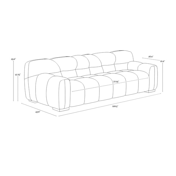 Romy Sofa - Meg Gold