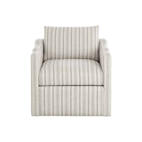 Roosevelt Swivel Lounge Chair - Gifford Script