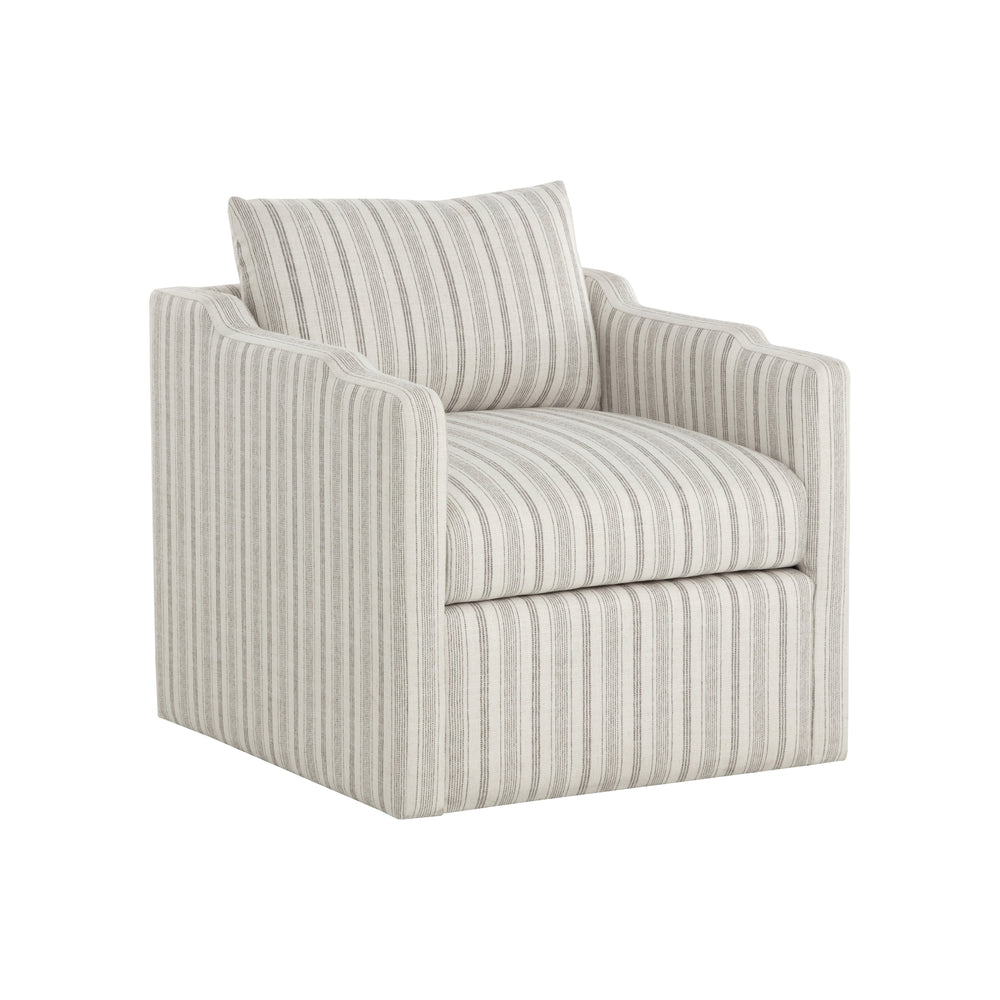 Roosevelt Swivel Lounge Chair - Gifford Script