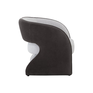 Rosalia Lounge Chair - Mina Light Grey / Meg Ash