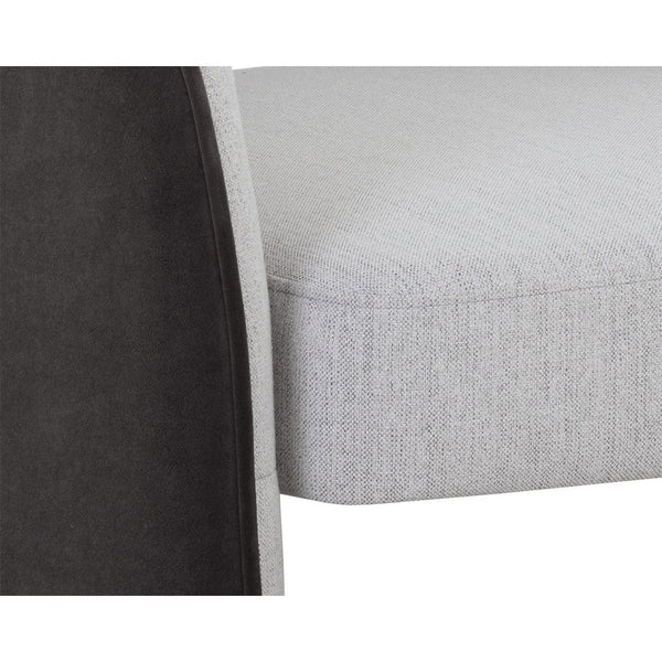 Rosalia Lounge Chair - Mina Light Grey / Meg Ash