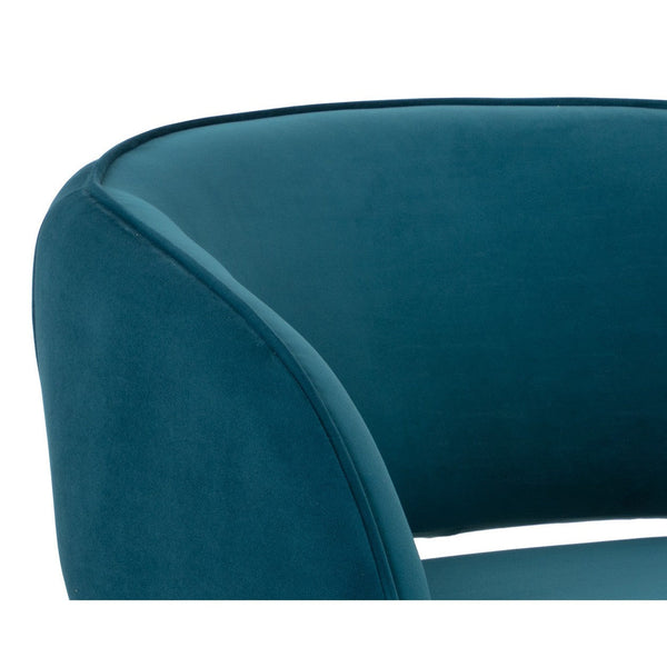 Rosalia Lounge Chair - Timeless Teal