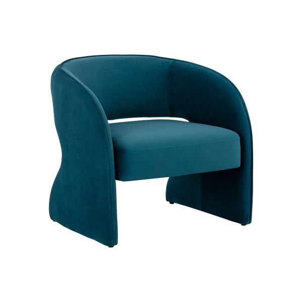 Rosalia Lounge Chair - Timeless Teal