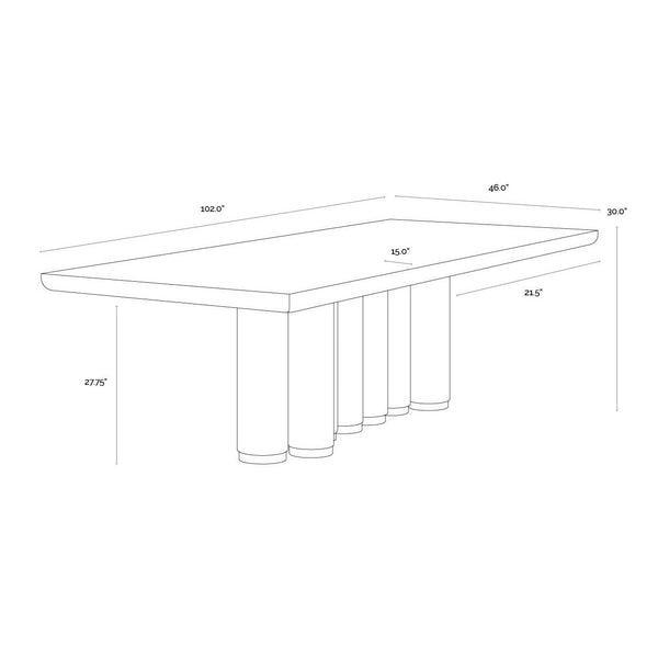 Salix Dining Table - 102"