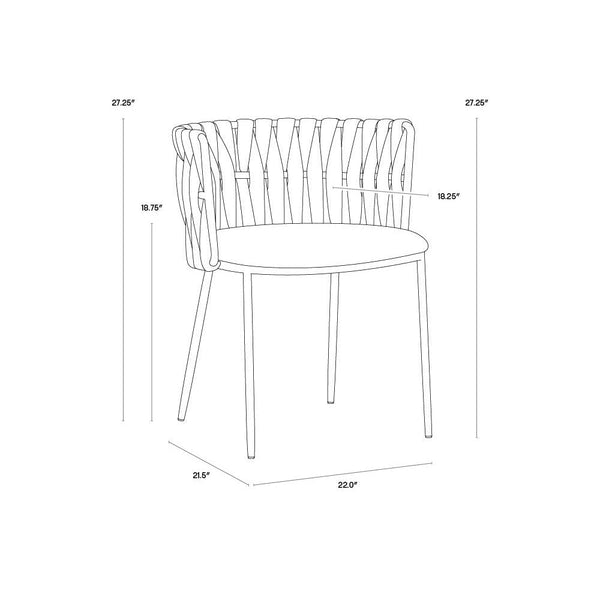 Sarai Dining Armchair - Belfast Heather Grey
