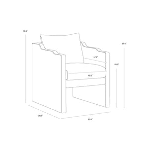 Scala Dining Armchair - Kona Camel