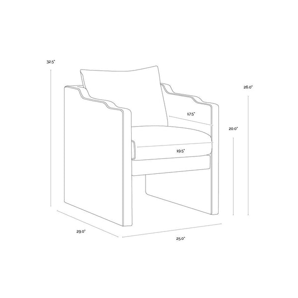 Scala Dining Armchair - Kona Camel