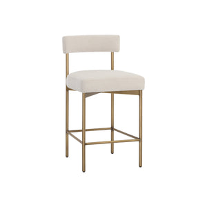 Seneca Counter Stool - Antique Brass - Danny Ivory