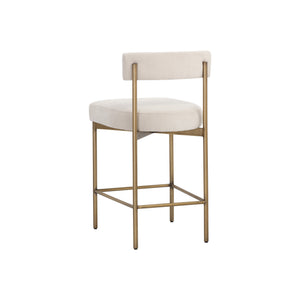 Seneca Counter Stool - Antique Brass - Danny Ivory