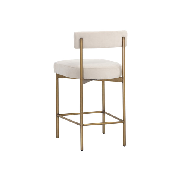 Seneca Counter Stool - Antique Brass - Danny Ivory