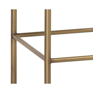 Seneca Counter Stool - Antique Brass - Danny Ivory