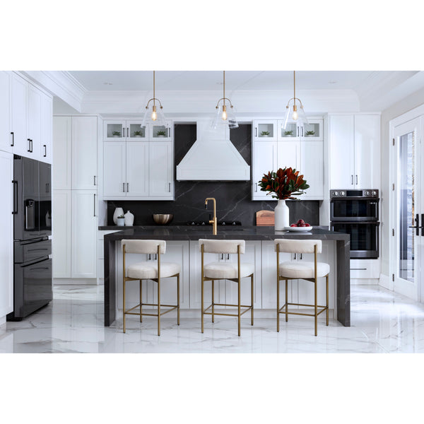 Seneca Counter Stool - Antique Brass - Danny Ivory