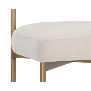 Seneca Counter Stool - Antique Brass - Danny Ivory