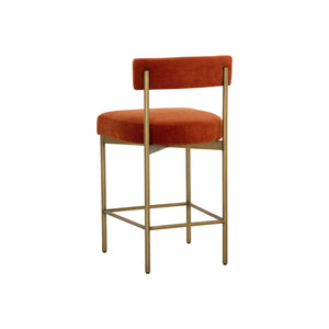 Seneca Counter Stool - Antique Brass - Danny Rust
