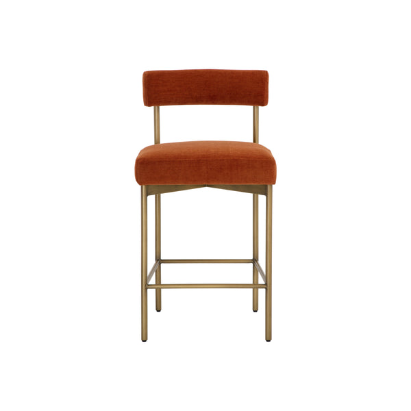 Seneca Counter Stool - Antique Brass - Danny Rust