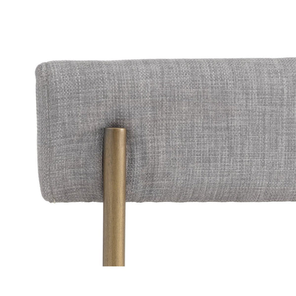 Seneca Dining Chair - Antique Brass - Arena Cement