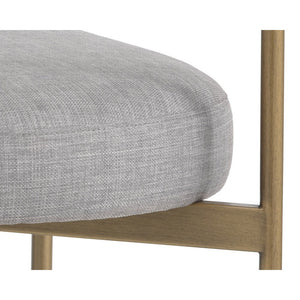 Seneca Dining Chair - Antique Brass - Arena Cement