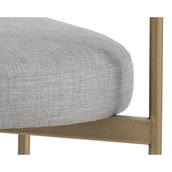 Seneca Dining Chair - Antique Brass - Arena Cement