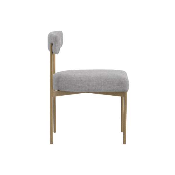 Seneca Dining Chair - Antique Brass - Arena Cement