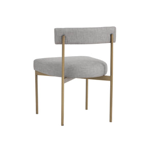 Seneca Dining Chair - Antique Brass - Arena Cement