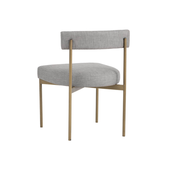 Seneca Dining Chair - Antique Brass - Arena Cement